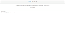 Tablet Screenshot of filechooser.com